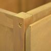 vidaXL Solid Teak Wood Bathroom Cabinet with Retro Style - Brown - Measures 23.6"x15.7"x29.5" - Requires Assembly view 4