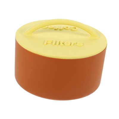 Hemoton Silicone Coffee Filter Holder Box Storage for Cup Coffee Filters Capacity for Countertop Organization