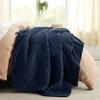 Bedsure California King Quilts - Lightweight Bedspreads Cal King Size with Basket Weave Pattern, Soft Quilt Bedding Set, Navy Comforter Set Coverlet for All Seasons with 2 Pillow Shams (111" x 106") view 2