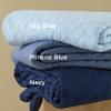 Bedsure California King Quilts - Lightweight Bedspreads Cal King Size with Basket Weave Pattern, Soft Quilt Bedding Set, Navy Comforter Set Coverlet for All Seasons with 2 Pillow Shams (111" x 106") view 3