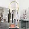 HKaikzo Gold Garment Rack, Modern Coat Racks Freestanding for Hanging Clothes Heavy-duty Clothing Rack with Marble Base, for Bedroom, Bathroom, Living Room, Boutiques 23.6" W view 1