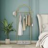 HKaikzo Gold Garment Rack, Modern Coat Racks Freestanding for Hanging Clothes Heavy-duty Clothing Rack with Marble Base, for Bedroom, Bathroom, Living Room, Boutiques 23.6" W view 3