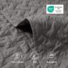 Bedsure California King Quilts - Lightweight Bedspreads Cal King Size with Basket Weave Pattern, Soft Quilt Bedding Set, Grey Comforter Set Coverlet for All Seasons with 2 Pillow Shams (111" x 106") view 4