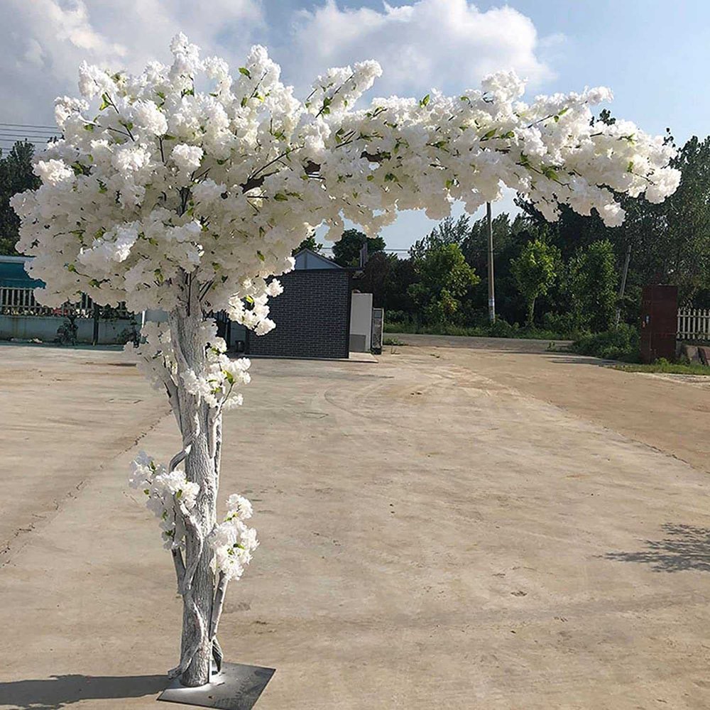 Artificial Cherry Blossom Trees,White Cherry Blossom Tree,Gorgeous Artificial Cherry Blossom Trees,for Indoor Outdoor Home Office Party Wedding,BirthdayParty,Christmas
