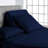 1000 Thread Count Half Split Sheets Set for Adjustable Beds -Sheets for Half Split Mattress -Top Split Head Sheets Set -Split Head Flex Top Sheet Set Only 28 Split from Top Navy Blue (King-28 Split) view 1