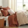 Bedsure Quilts King Size - Lightweight Bedspreads King Size with Basket Weave Pattern, Soft Quilt Bedding Set, Red Orange Comforter Set Coverlet for All Seasons with 2 Pillow Shams (106" x 96") view 4