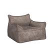 Bean Bag Chair Bean Bag Cover No Filler Luxury Single Lazy Sofa Cover PU Faux Suede Leather Bean Bag Pouf Chair for Bedroom Living Room Garden, Bean Bag Cover (Color : Retro Grey) view 4