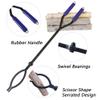 CKLT 40in Heavy Duty Fire Tongs Firewood Grabber Tool with Scissor Shape Serrated, Log Claw Tongs for Bonfire Campfire Fire Pit Outdoor Indoor Log Grabber Rustproof Safely Moves Firewood view 4