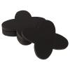 LZbeove 200pcs Truffle Wrappers Chocolate Paper Divider Holder, Kraft Paper Cardboard Holder Chocolate Tray Dessert Box Compartment Tray Candy Cups Wrappers (Black-200pcs) view 1
