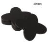 LZbeove 200pcs Truffle Wrappers Chocolate Paper Divider Holder, Kraft Paper Cardboard Holder Chocolate Tray Dessert Box Compartment Tray Candy Cups Wrappers (Black-200pcs) view 2