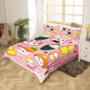 Sushi Pattern Duvet Cover Japanese-Style Bedding Set Food Theme Comforter Cover for Boys Girls Kids Room Decor Cute Sushi Lightweight Bedspread Cover Twin Size with 1 Pillow Case(No Comforter) view 2