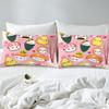 Sushi Pattern Duvet Cover Japanese-Style Bedding Set Food Theme Comforter Cover for Boys Girls Kids Room Decor Cute Sushi Lightweight Bedspread Cover Twin Size with 1 Pillow Case(No Comforter) view 4