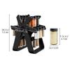 TINMIX Spice Rack with Jars - 18 Jars Ferris Wheel Rotating Spice Rack Shelf, Black Plastic Revolving Spice Rack Organizer for Countertop Kitchen, Cabinet view 2