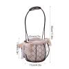 MEUMITY 2 PCS Iron Flower Basket,Fashion Handheld Metal Basket Wedding Flower Girl Basket Halloween Candy Basket Party Decoration Basket for Wedding Halloween Party Decoration,A view 4