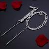 Abaodam 10th Birthday Cake Topper Rhinestone Decor Alloy Material Wedding Anniversary Decor Party Accessory Random Style view 4