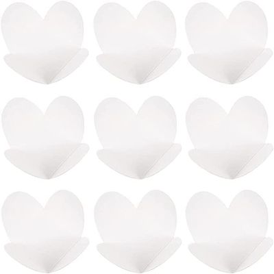 LZbeove 200pcs Truffle Wrappers Chocolate Paper Divider Holder, Kraft Paper Cardboard Holder Chocolate Tray Dessert Box Compartment Tray Candy Cups Wrappers (White-200pcs)