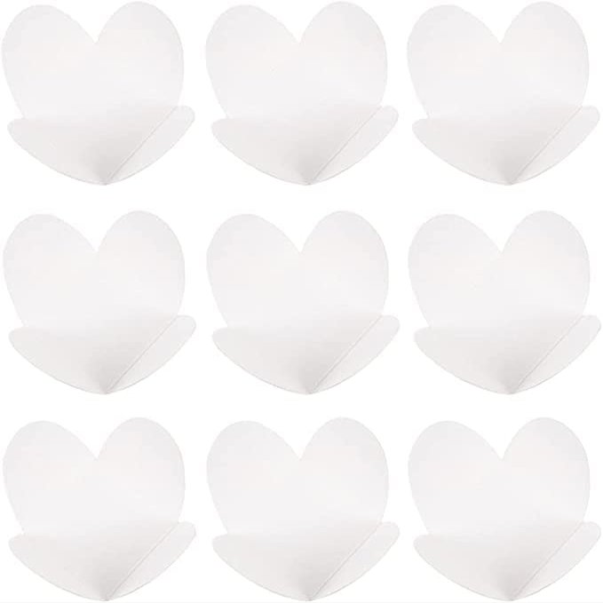LZbeove 200pcs Truffle Wrappers Chocolate Paper Divider Holder, Kraft Paper Cardboard Holder Chocolate Tray Dessert Box Compartment Tray Candy Cups Wrappers (White-200pcs)