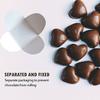 LZbeove 200pcs Truffle Wrappers Chocolate Paper Divider Holder, Kraft Paper Cardboard Holder Chocolate Tray Dessert Box Compartment Tray Candy Cups Wrappers (White-200pcs) view 3
