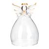 Zerodeko Preserved Flower Glass Dome Base Elegant Terrarium Display for Home Decor Unique for Birthdays and Special Occasions for Showcasing Keepsakes and Figurines view 1