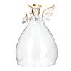 Zerodeko Preserved Flower Glass Dome Base Elegant Terrarium Display for Home Decor Unique for Birthdays and Special Occasions for Showcasing Keepsakes and Figurines view 2