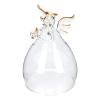 Zerodeko Preserved Flower Glass Dome Base Elegant Terrarium Display for Home Decor Unique for Birthdays and Special Occasions for Showcasing Keepsakes and Figurines view 3