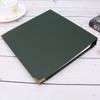 NUOBESTY Paper Memory Book, 22.3x21.5cm, Dark Green, Receipt and Ticket Album, Photo Memory Book, Wedding Album view 2