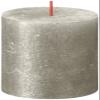 Bolsius Rustic Pillar Candle - Shimmer Champagne Silver - Pack of 4 - Long Burning Time of 35 Hours - Household Candle - Interior Decoration - Unscented - Natural Vegan Wax - No Palm Oil - 8 x 7 cm view 4