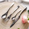 16 Piece Rose Gold Silverware Set for 4 Durable Stainless Steel Flatware Sets Kitchen Cutlery Utensil Include Knife Fork Spoon Teaspoon view 2