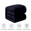 100% Organic Cotton 3 Pieces Comforter Sets Hotel Quality 400 GSM 800TC (1pc Comforter Box Stitch & 2pc Pillow Shams) (Black Solid Regular King Size(90"X102") Inch, view 2