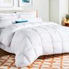 100% Organic Cotton 3 Pieces Comforter Sets Hotel Quality 400 GSM 800TC (1pc Comforter Box Stitch & 2pc Pillow Shams) (White Solid Queen Size(90"X90") Inch, view 3