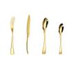16 Piece Gold Silverware Set for 4 Durable Stainless Steel Flatware Sets Kitchen Cutlery Utensil Include Knife Fork Spoon Teaspoon view 1