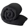 100% Organic Cotton 3 Pieces Comforter Sets Hotel Quality 400 GSM 800TC (1pc Comforter Box Stitch & 2pc Pillow Shams) (Dark Grey Solid Twin XL Size(68"X92") Inch, view 3