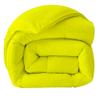 100% Organic Cotton 3 Pieces Comforter Sets Hotel Quality 400 GSM 800TC (1pc Comforter Box Stitch & 2pc Pillow Shams) (Yellow Solid Full Size(82"X86") Inch, view 2