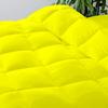 100% Organic Cotton 3 Pieces Comforter Sets Hotel Quality 400 GSM 800TC (1pc Comforter Box Stitch & 2pc Pillow Shams) (Yellow Solid Full Size(82"X86") Inch, view 3
