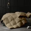 100% Organic Cotton 3 Pieces Comforter Sets Hotel Quality 400 GSM 800TC (1pc Comforter Box Stitch & 2pc Pillow Shams) (Taupe Solid Queen Size(90"X90") Inch, view 3