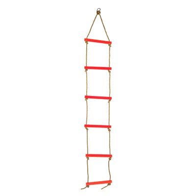 Alvinlite Plastic Six-Section Climbing Rope Ladder for Kids,Hanging Ladder for Swing Set-Tree Ladder Toy for Children,Climbing Ladder Fitness Toy Exercise Equipment (Red) Climbing