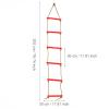 Alvinlite Plastic Six-Section Climbing Rope Ladder for Kids,Hanging Ladder for Swing Set-Tree Ladder Toy for Children,Climbing Ladder Fitness Toy Exercise Equipment (Red) Climbing view 2
