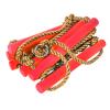 Alvinlite Plastic Six-Section Climbing Rope Ladder for Kids,Hanging Ladder for Swing Set-Tree Ladder Toy for Children,Climbing Ladder Fitness Toy Exercise Equipment (Red) Climbing view 3