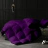 100% Organic Cotton 3 Pieces Comforter Sets Hotel Quality 400 GSM 800TC (1pc Comforter Box Stitch & 2pc Pillow Shams) (Purple Solid California King Size(96"X102") Inch, view 3