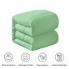 100% Organic Cotton 3 Pieces Comforter Sets Hotel Quality 400 GSM 800TC (1pc Comforter Box Stitch & 2pc Pillow Shams) (Sage Solid Full Size(82"X86") Inch, view 2