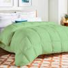 100% Organic Cotton 3 Pieces Comforter Sets Hotel Quality 400 GSM 800TC (1pc Comforter Box Stitch & 2pc Pillow Shams) (Sage Solid Full Size(82"X86") Inch, view 3