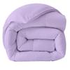 100% Organic Cotton 3 Pieces Comforter Sets Hotel Quality 400 GSM 800TC (1pc Comforter Box Stitch & 2pc Pillow Shams) (Lilac Solid Twin XL Size(68"X92") Inch, view 2