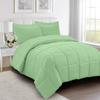 100% Organic Cotton 3 Pieces Comforter Sets Hotel Quality 400 GSM 800TC (1pc Comforter Box Stitch & 2pc Pillow Shams) (Sage Solid Oversize King(120"X128") Inch, view 1
