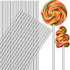 Zopeal 200 Pcs Acrylic Lollipop Sticks Clear Cake Pops Rods Cake Topper Candy Cupcake Treat Stick for Wedding Chocolate Cookie Dessert Handmade DIY Crafts Party Decor Gardening(10 x 0.16 Inches,Clear) view 1