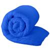 100% Organic Cotton 3 Pieces Comforter Sets Hotel Quality 400 GSM 800TC (1pc Comforter Box Stitch & 2pc Pillow Shams) (Royal Blue Solid Full Size(82"X86") Inch, view 3