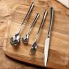 16 Piece Silverware Set for 4 Flatware Sets Home Kitchen Stainless Steel Include Fork Knife Spoon Teaspoon Mirror Polished view 4