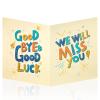 HOMANGA Jumbo Farewell Greeting Card, 13.8 x 21.6 Inch Good Luck Office Signature Card, We Will Miss You Goodbye Card, Large Going Away Card for Colleague, Retirement, Going Away Gift for Coworker Men view 1