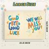 HOMANGA Jumbo Farewell Greeting Card, 13.8 x 21.6 Inch Good Luck Office Signature Card, We Will Miss You Goodbye Card, Large Going Away Card for Colleague, Retirement, Going Away Gift for Coworker Men view 2