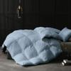 100% Organic Cotton 3 Pieces Comforter Sets Hotel Quality 400 GSM 800TC (1pc Comforter Box Stitch & 2pc Pillow Shams) (Light Blue Solid Standard Queen Size(88"X88") Inch, view 3