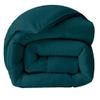 100% Organic Cotton 3 Pieces Comforter Sets Hotel Quality 400 GSM 800TC (1pc Comforter Box Stitch & 2pc Pillow Shams) (Teal Solid Twin Size(68"X90") Inch, view 2